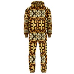 Faux Animal Print Pattern Hooded Jumpsuit (men)  by GardenOfOphir