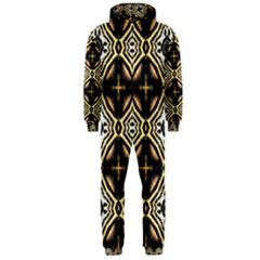 Faux Animal Print Pattern Hooded Jumpsuit (men) 