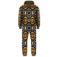 Faux Animal Print Pattern Hooded Jumpsuit (men) 