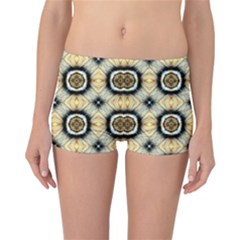 Faux Animal Print Pattern Reversible Boyleg Bikini Bottoms