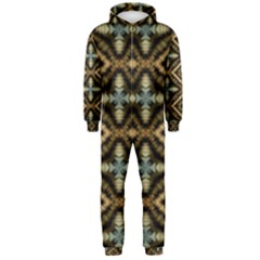 Faux Animal Print Pattern Hooded Jumpsuit (men)  by GardenOfOphir