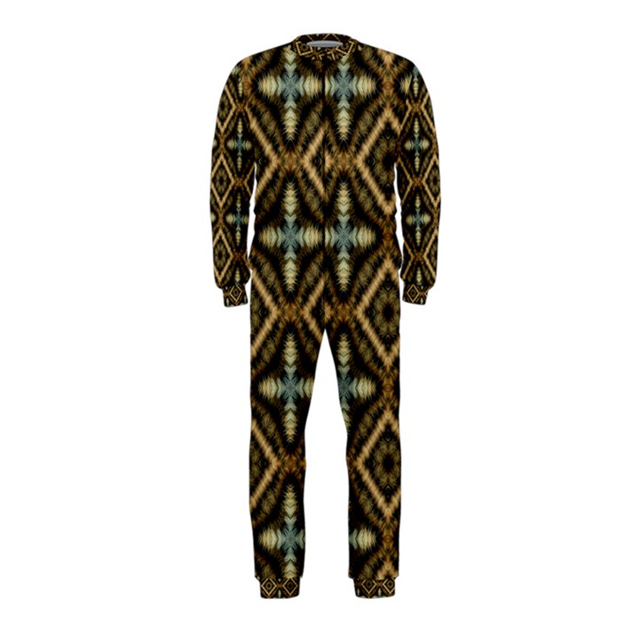 Faux Animal Print Pattern OnePiece Jumpsuit (Kids)