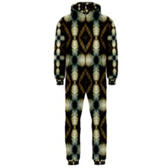 Faux Animal Print Pattern Hooded Jumpsuit (men) 