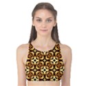 Faux Animal Print Pattern Tank Bikini Top View1