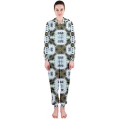 Faux Animal Print Pattern Hooded Jumpsuit (ladies) 