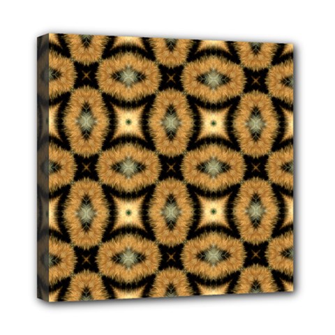 Faux Animal Print Pattern Mini Canvas 8  X 8  by GardenOfOphir