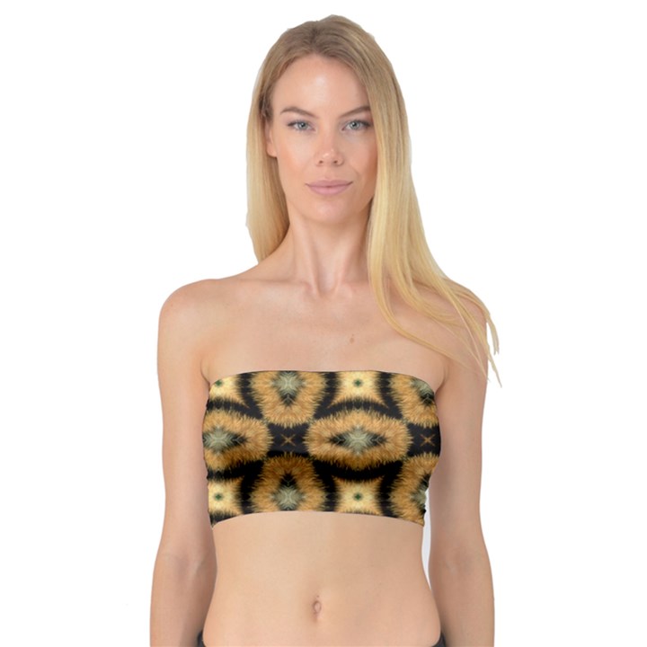 Faux Animal Print Pattern Women s Bandeau Tops