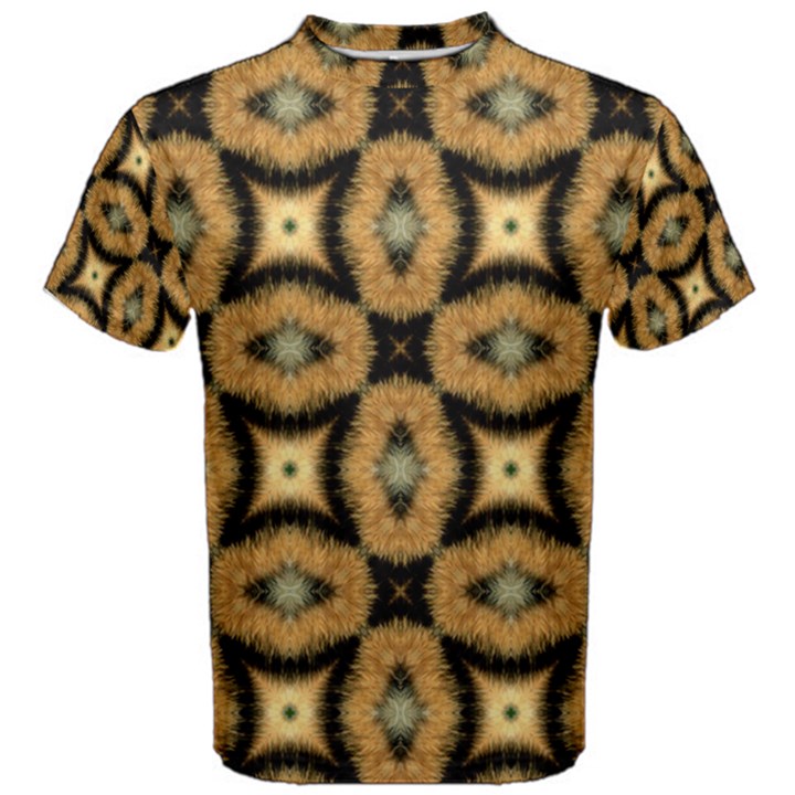 Faux Animal Print Pattern Men s Cotton Tees