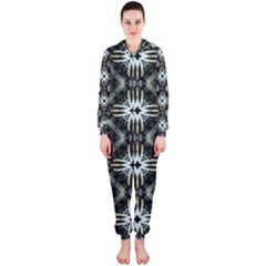 Faux Animal Print Pattern Hooded Jumpsuit (ladies) 