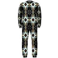 Faux Animal Print Pattern Onepiece Jumpsuit (men)  by GardenOfOphir