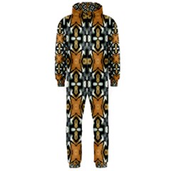 Faux Animal Print Pattern Hooded Jumpsuit (men) 