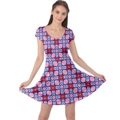 Cute Pretty Elegant Pattern Cap Sleeve Dresses by GardenOfOphir