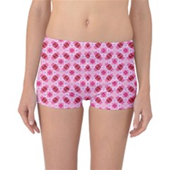 Cute Pretty Elegant Pattern Reversible Boyleg Bikini Bottoms