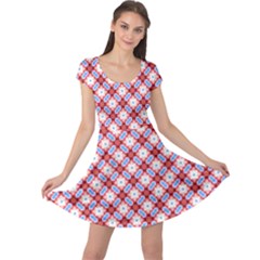 Cute Pretty Elegant Pattern Cap Sleeve Dresses by GardenOfOphir