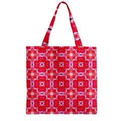 Cute Pretty Elegant Pattern Zipper Grocery Tote Bags by GardenOfOphir