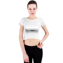 Urban Background Crew Neck Crop Top