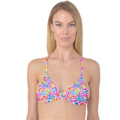 Candy Color s Circles Reversible Tri Bikini Tops