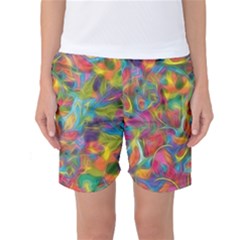 Colorful Autumn Women s Basketball Shorts