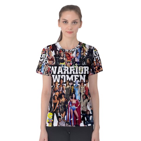 Warrior Women Tshirt Design 2015 Women s Cotton Tees by CreatiVisions