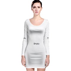 Squares And Other Shapes Long Sleeve Bodycon Dress