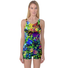 The Neon Garden Women s Boyleg One Piece Swimsuits by rokinronda