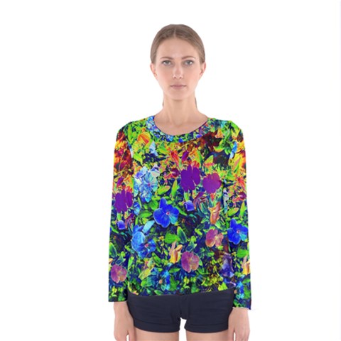 The Neon Garden Women s Long Sleeve T-shirts by rokinronda