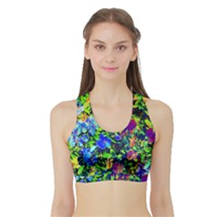 The Neon Garden Women s Sports Bra With Border