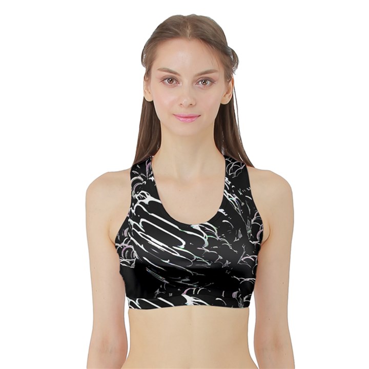 Alien Ball Women s Sports Bra with Border