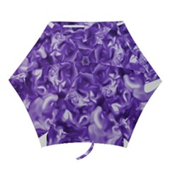 Lavender Smoke Swirls Mini Folding Umbrella by KirstenStar