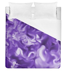 Lavender Smoke Swirls Duvet Cover Single Side (full/queen Size)