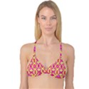 Pink and Yellow Rave Pattern Reversible Tri Bikini Tops View1