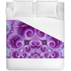 Purple Ecstasy Fractal Artwork Duvet Cover Single Side (double Size) by KirstenStar