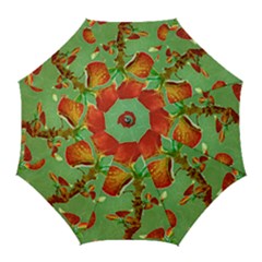 Tropical Floral Print Golf Umbrellas