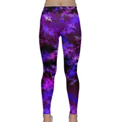 Purple Skulls Goth Storm Yoga Leggings