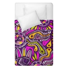 Purple Tribal Abstract Fish Duvet Cover (single Size)