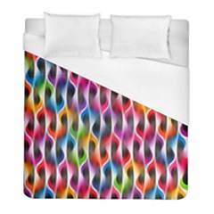 Rainbow Psychedelic Waves  Duvet Cover Single Side (twin Size)