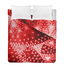 Red Fractal Lace Duvet Cover (twin Size)