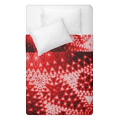 Red Fractal Lace Duvet Cover (single Size)