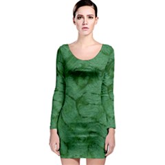 Woven Skin Green Long Sleeve Bodycon Dresses by InsanityExpressed