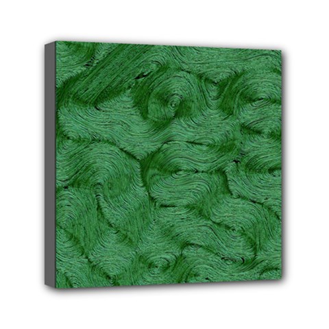 Woven Skin Green Mini Canvas 6  X 6 