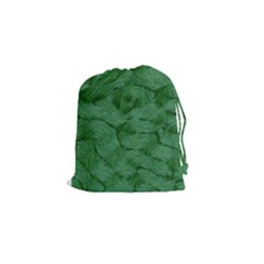 Woven Skin Green Drawstring Pouches (small) 