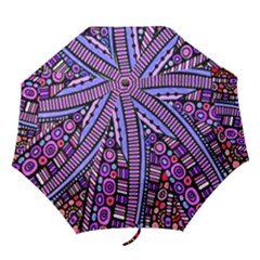 Stained Glass Tribal Pattern Folding Umbrellas