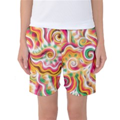 Sunshine Swirls Women s Basketball Shorts