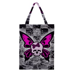 Skull Butterfly Classic Tote Bags