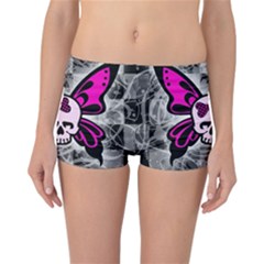 Skull Butterfly Reversible Boyleg Bikini Bottoms