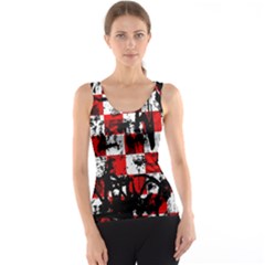 Emo Checker Graffiti Tank Tops