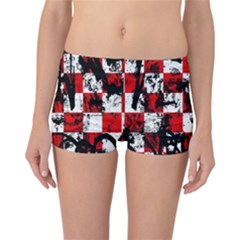 Emo Checker Graffiti Reversible Boyleg Bikini Bottoms