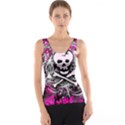 Pink Skull Splatter Tank Tops View1