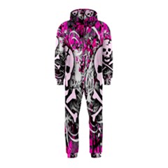 Pink Skull Splatter Hooded Jumpsuit (kids)