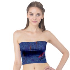 Blue Sphere Women s Tube Tops